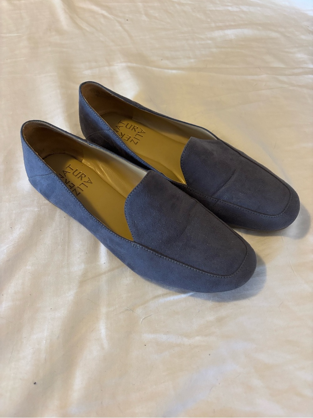 Blue Suede Naturalizer Flats